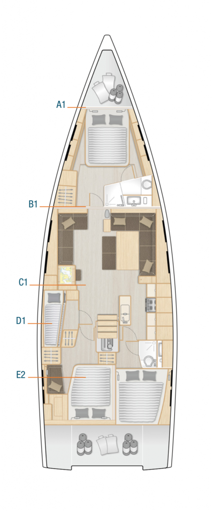 Hanse 548 Interior Layout Yacht