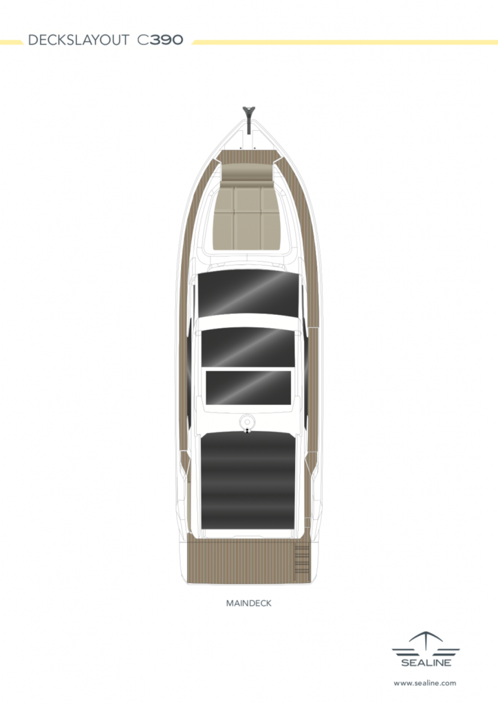 Sealine-C390-Maindeck Roof Layout FYS for sale Mallorca