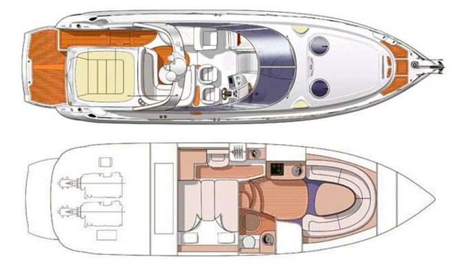 cranchi endurance 41 layout