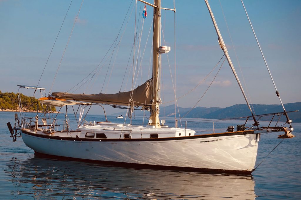 Classic Sam Crocker Design for sale 36' Flensburger Yacht Service