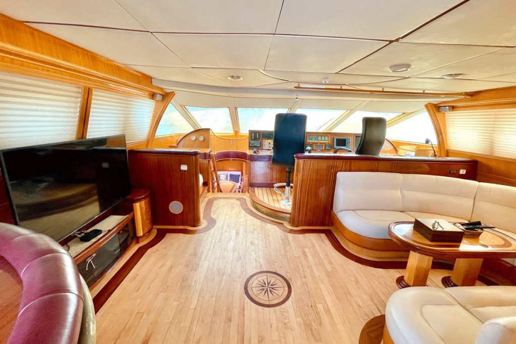 Liman-custom-motorsailor-deckhouse-2 Liman custom motorsailor for sale FYS Mallorca