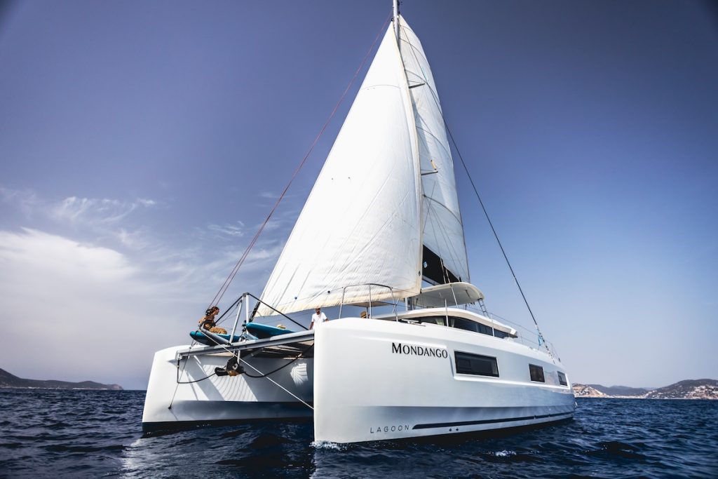 Lagoon 46 Mondango for sale FYS Mallorca Spain catamaran