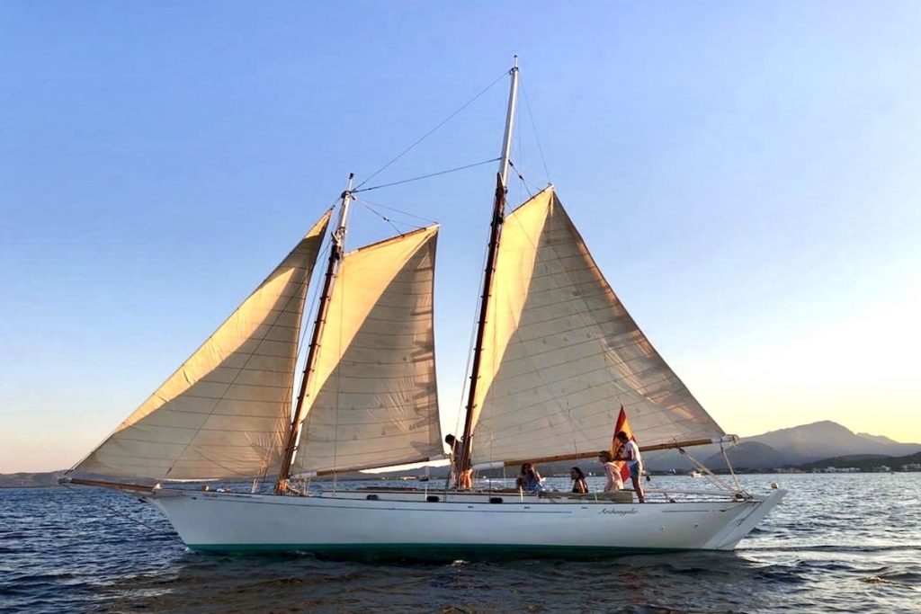 Archangelo Classic Herreshoff Gaff Schooner Archangelo Classic Herreshoff Gaff Schooner for sale, FYS Mallorca, sailing yacht, REGATA ILLES BALEARS CLÀSSICS VELA CLÁSICA MALLORCA, classic regatta Mallorca