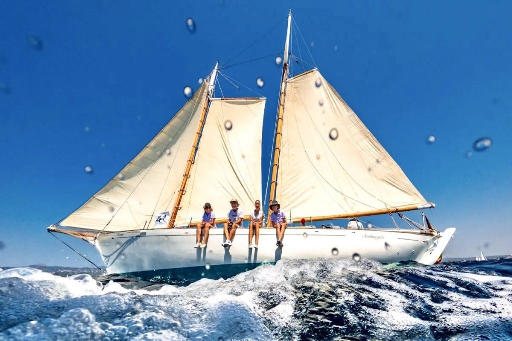 Archangelo Classic Herreshoff Gaff Schooner Archangelo Classic Herreshoff Gaff Schooner for sale, FYS Mallorca, sailing yacht, REGATA ILLES BALEARS CLÀSSICS VELA CLÁSICA MALLORCA, classic regatta Mallorca