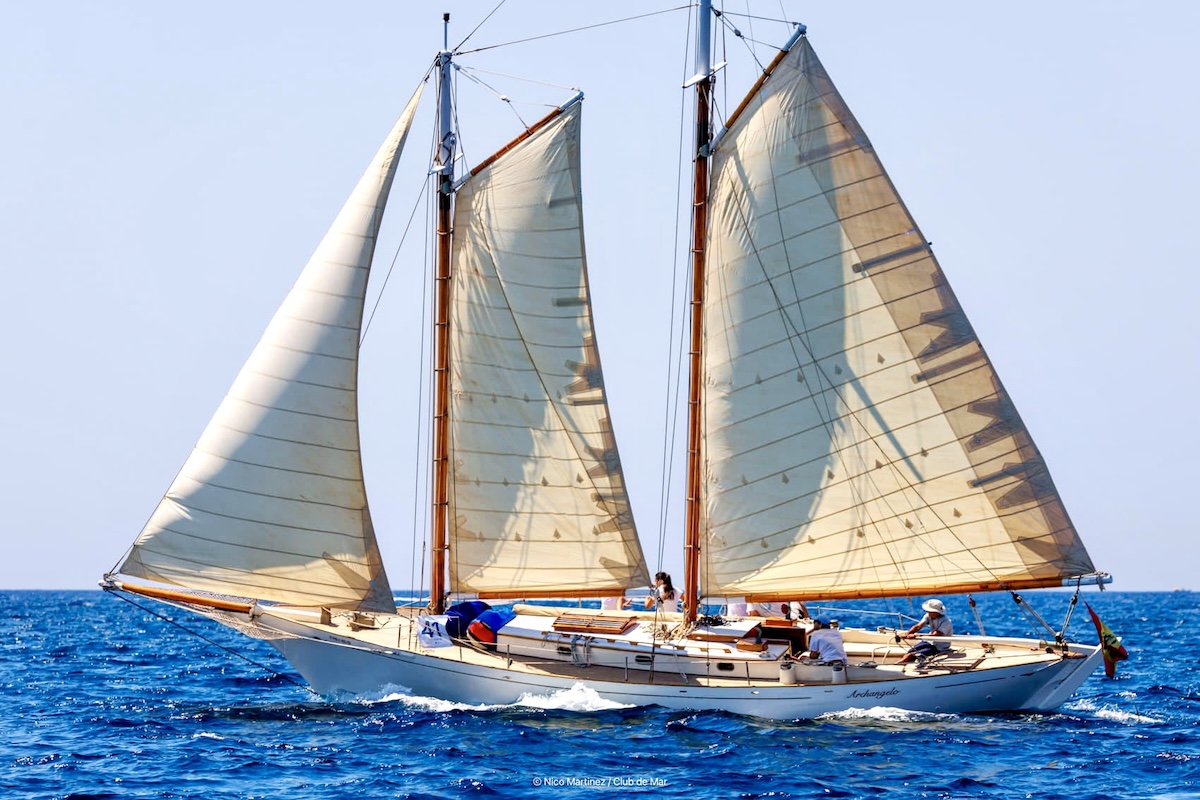 Archangelo Classic Herreshoff Gaff Schooner for sale, FYS Mallorca, sailing yacht, REGATA ILLES BALEARS CLÀSSICS VELA CLÁSICA MALLORCA, classic regatta Mallorca
