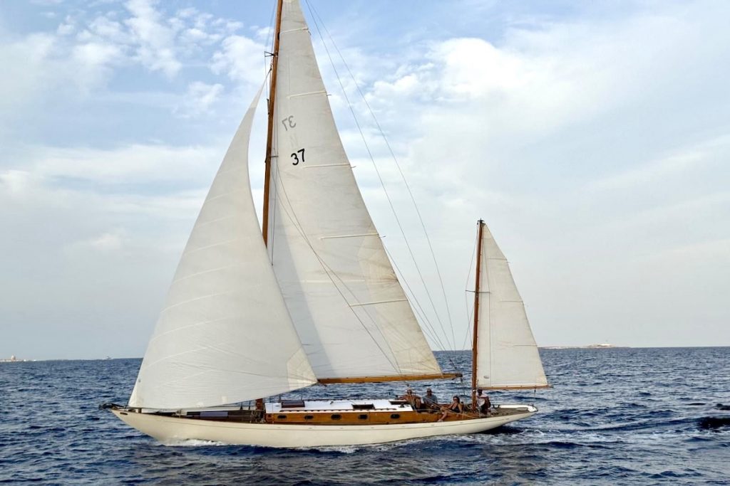 Peter 1939 classic regatta sailing yacht Peter 1939 classic regatta sailing yacht charter FYS Mallorca Ibiza classic yacht regattas racing