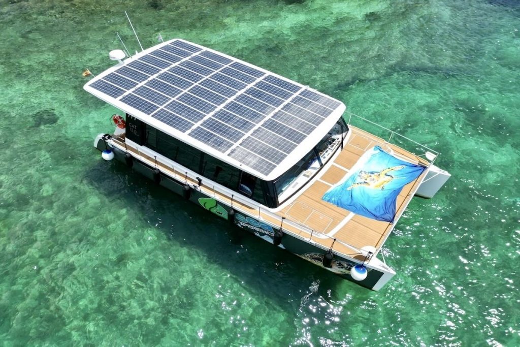 e sea electric solar catamaran for charter catamaran,solar,electric e sea electric solar catamaran for charter FYS Mallorca Palma 12 guests water toys