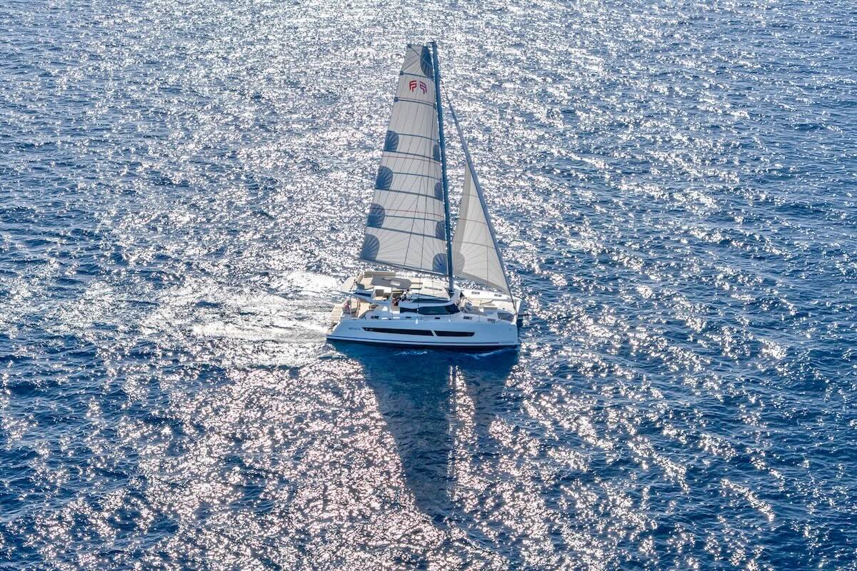 Fountaine Pajot 44 for charter Ibiza Mallorca Atlantic crossing Caribbean FYS Mallorca Palma catamaran