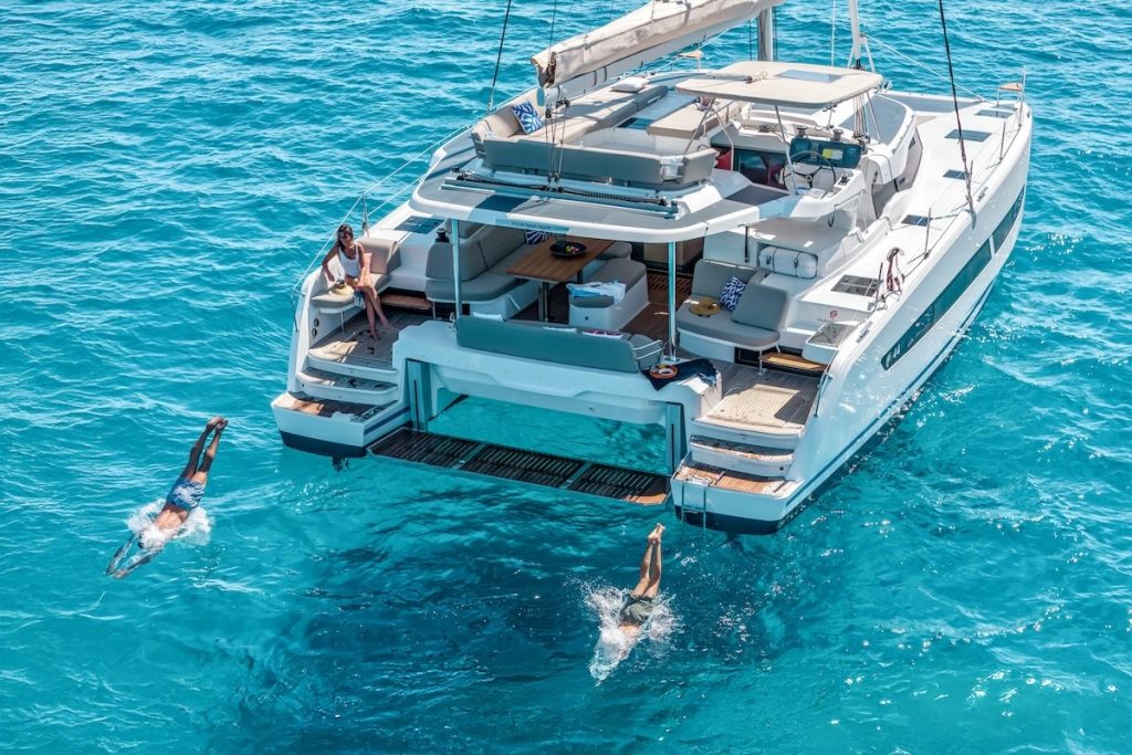 Fountaine Pajot 44 for charter Ibiza Mallorca Atlantic crossing Caribbean Fountaine Pajot 44 for charter Ibiza Mallorca Atlantic crossing Caribbean FYS Mallorca Palma catamaran