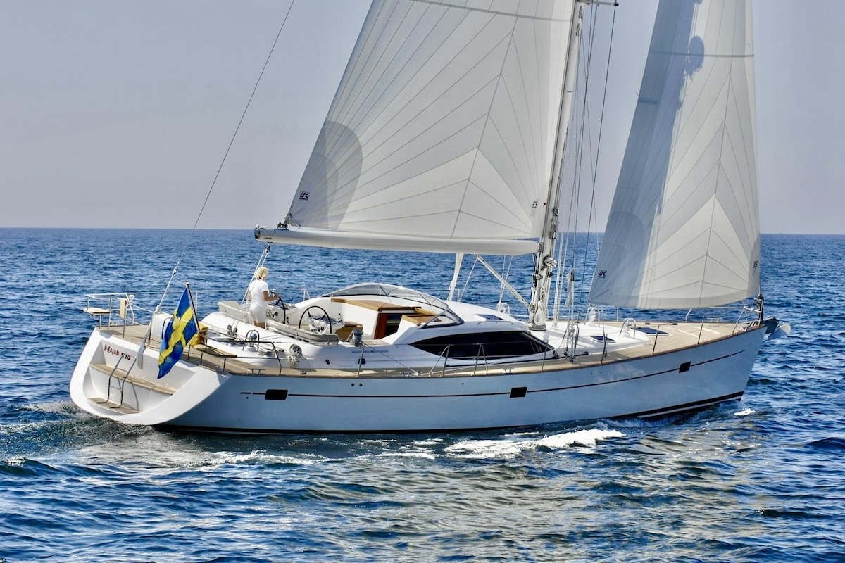 Najad 570 cc Gulliver sailing yacht for sale FYS Mallorca bluewater cruiser