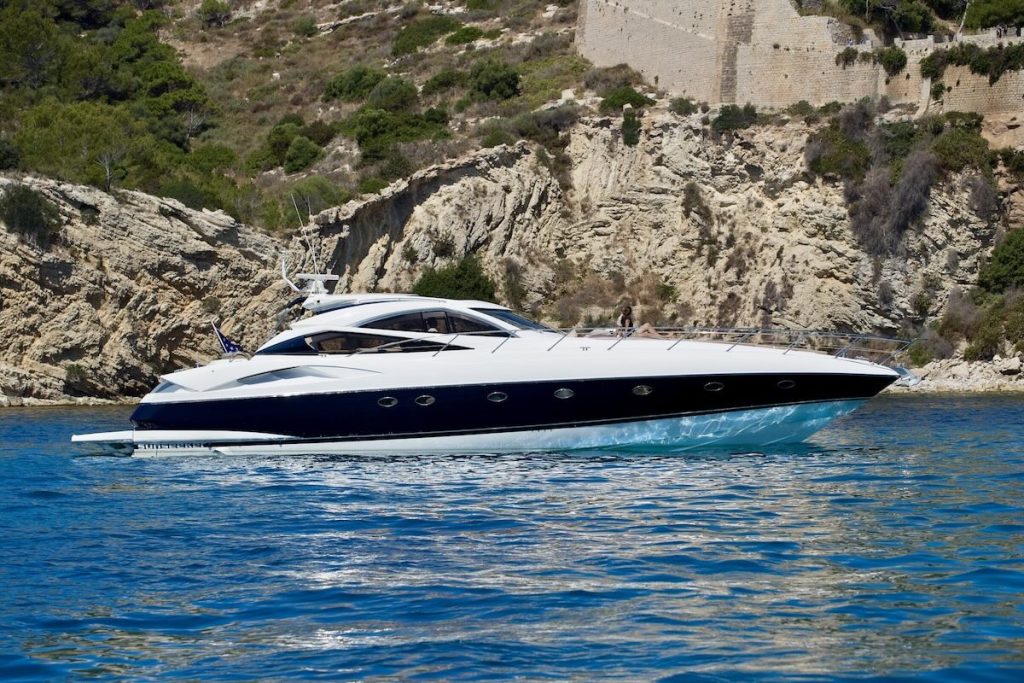 Sunseeker Predator 68 Tranquility III for charter Sunseeker Predator 68 Tranquility III for charter motor yacht, Ibiza, 12 guests, wakeboard, fys Mallorca, AC